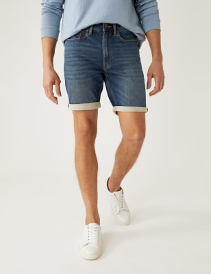 M&s mens store denim shorts