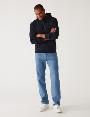 Straight Fit Pure Cotton Jeans