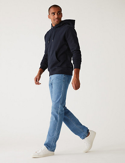 Pure Cotton Straight Fit Jeans