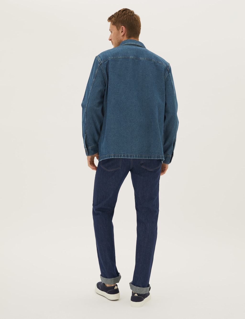 Straight Fit Pure Cotton Jeans image 5
