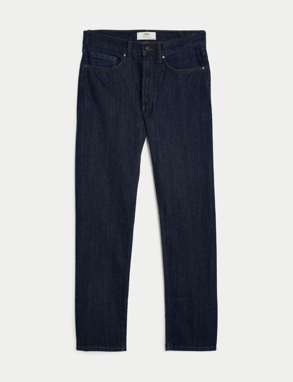 Straight Fit Pure Cotton Jeans image 1
