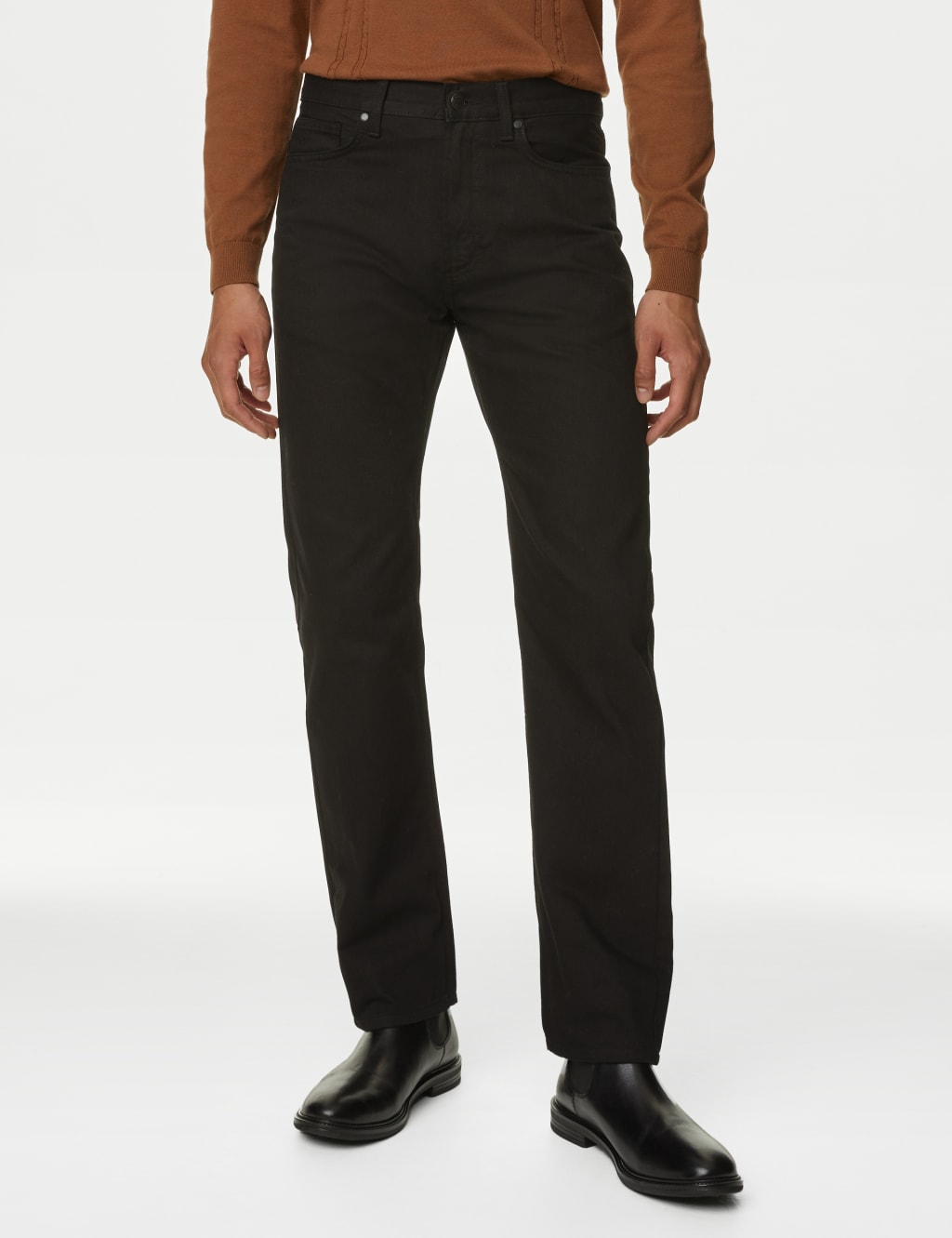 Pure Cotton Straight Fit Jeans image 2