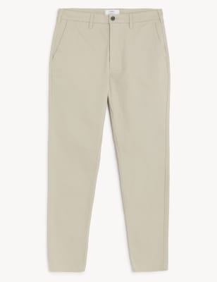 

Mens M&S Collection Tapered Fit Cotton Rich Stretch Chinos - Light Stone, Light Stone