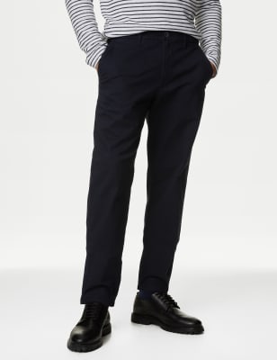 Tapered Fit Stretch Chinos | M&S HK