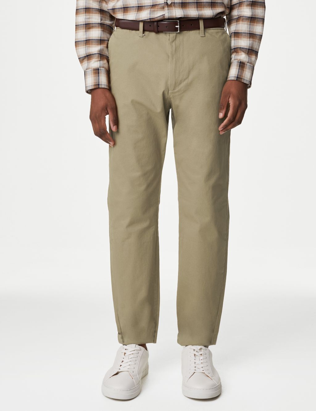 Tapered Fit Stretch Chinos image 1
