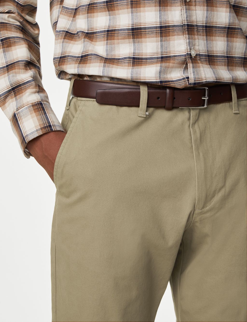 Tapered Fit Stretch Chinos image 4