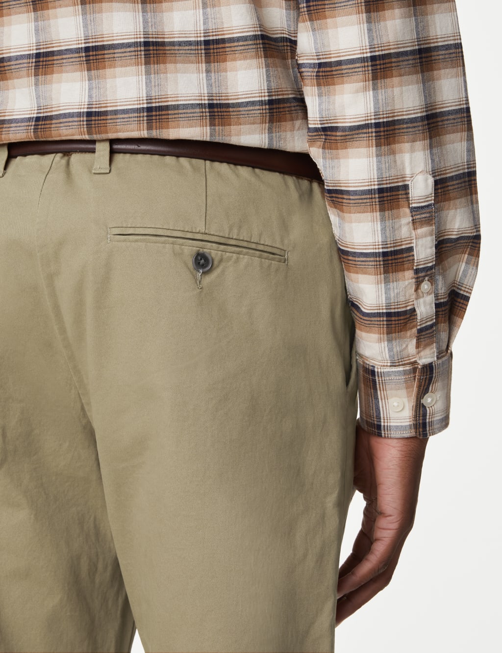 Tapered Fit Stretch Chinos image 4