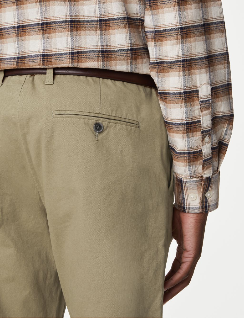 Tapered Fit Stretch Chinos image 5