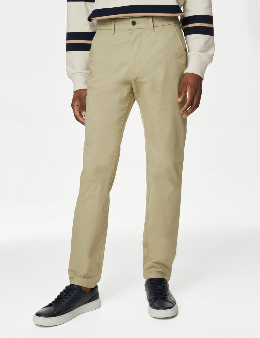 Tapered Fit Stretch Chinos