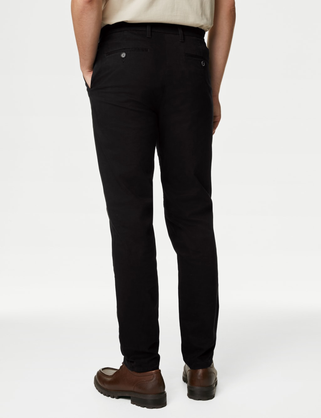 Tapered Fit Stretch Chinos image 4