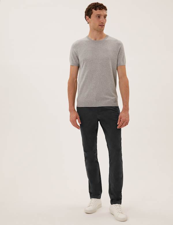 Men S Black Casual Trousers M S