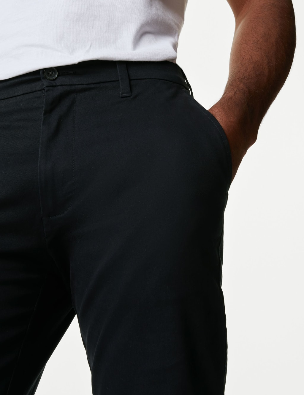 Shorter Length Slim Fit Stretch Chinos image 4