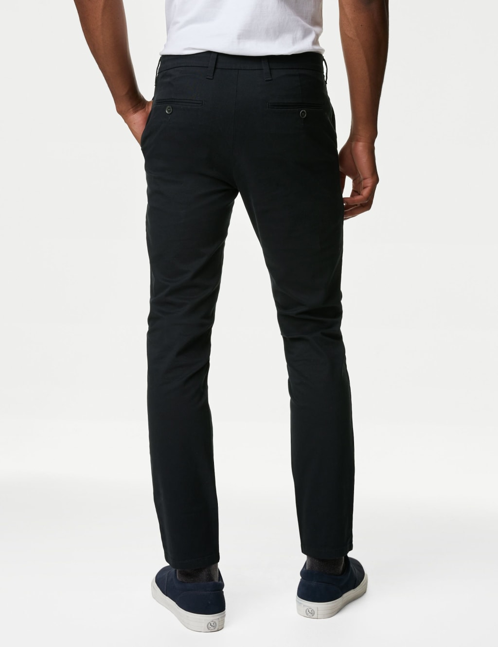 Shorter Length Slim Fit Stretch Chinos image 5