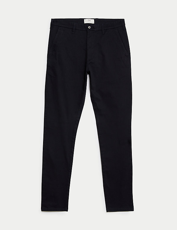 for Men Scotch & Soda Cotton Trouser in Dark Blue Mens Trousers Save 25% Blue Slacks and Chinos Scotch & Soda Trousers Slacks and Chinos 