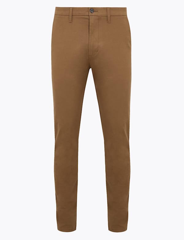 Brown Men S Casual Trousers Smart Casual Trousers M S