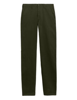 

Mens M&S Collection Slim Fit Stretch Chinos - Moss, Moss