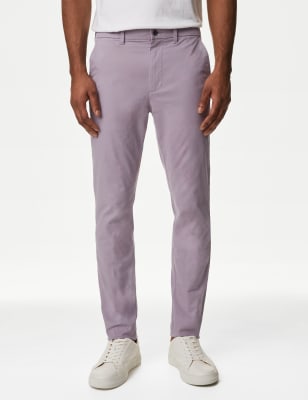 

M&S Collection Chinos slim fit elásticosMens - Lavender, Lavender