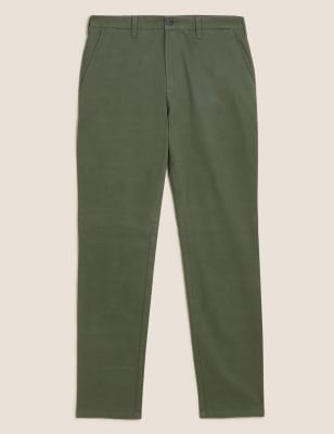 

Mens M&S Collection Chino-Hose mit Stretch und schmaler Passform - Medium Khaki, Medium Khaki