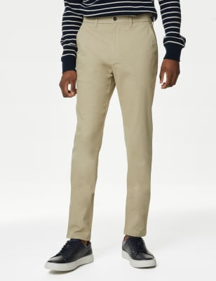 

M&S Collection Chinos slim fit elásticosMens - Sandstone, Sandstone