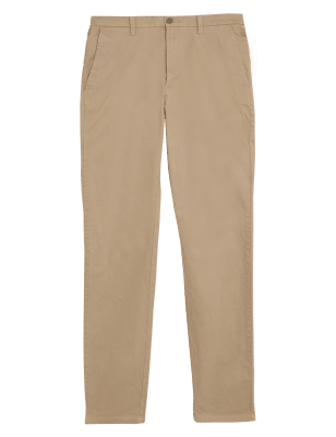 

Mens M&S Collection Chino-Hose mit Stretch und schmaler Passform - Stone, Stone
