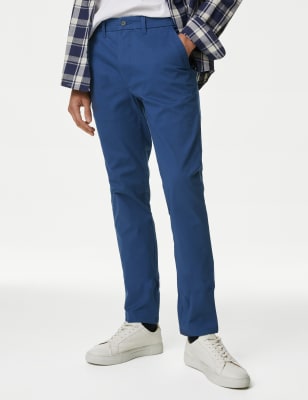 

M&S Collection Chinos slim fit elásticosMens - Light Indigo, Light Indigo