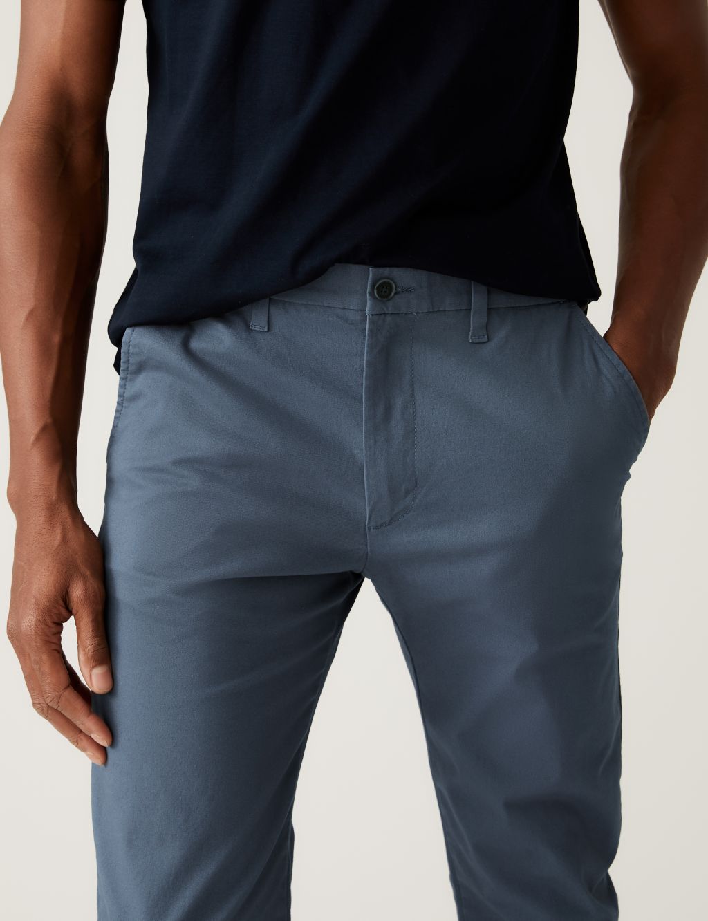 Skinny Fit Stretch Chinos image 3