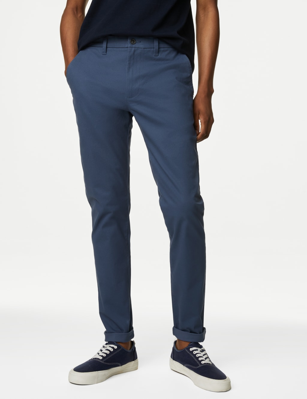 Skinny Fit Stretch Chinos image 1