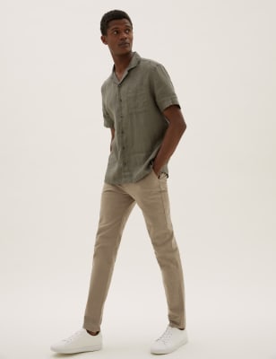 

Mens M&S Collection Skinny Fit Stretch Chinos - Sand, Sand