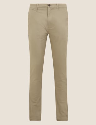 skinny fit stretch chinos h&m