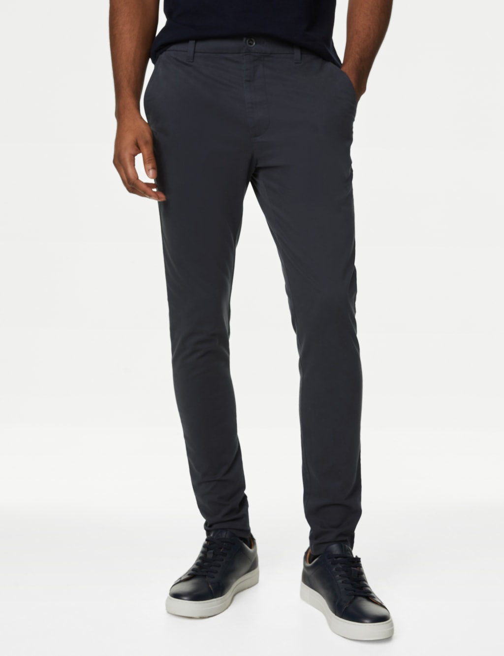 Skinny Fit Stretch Chinos image 1