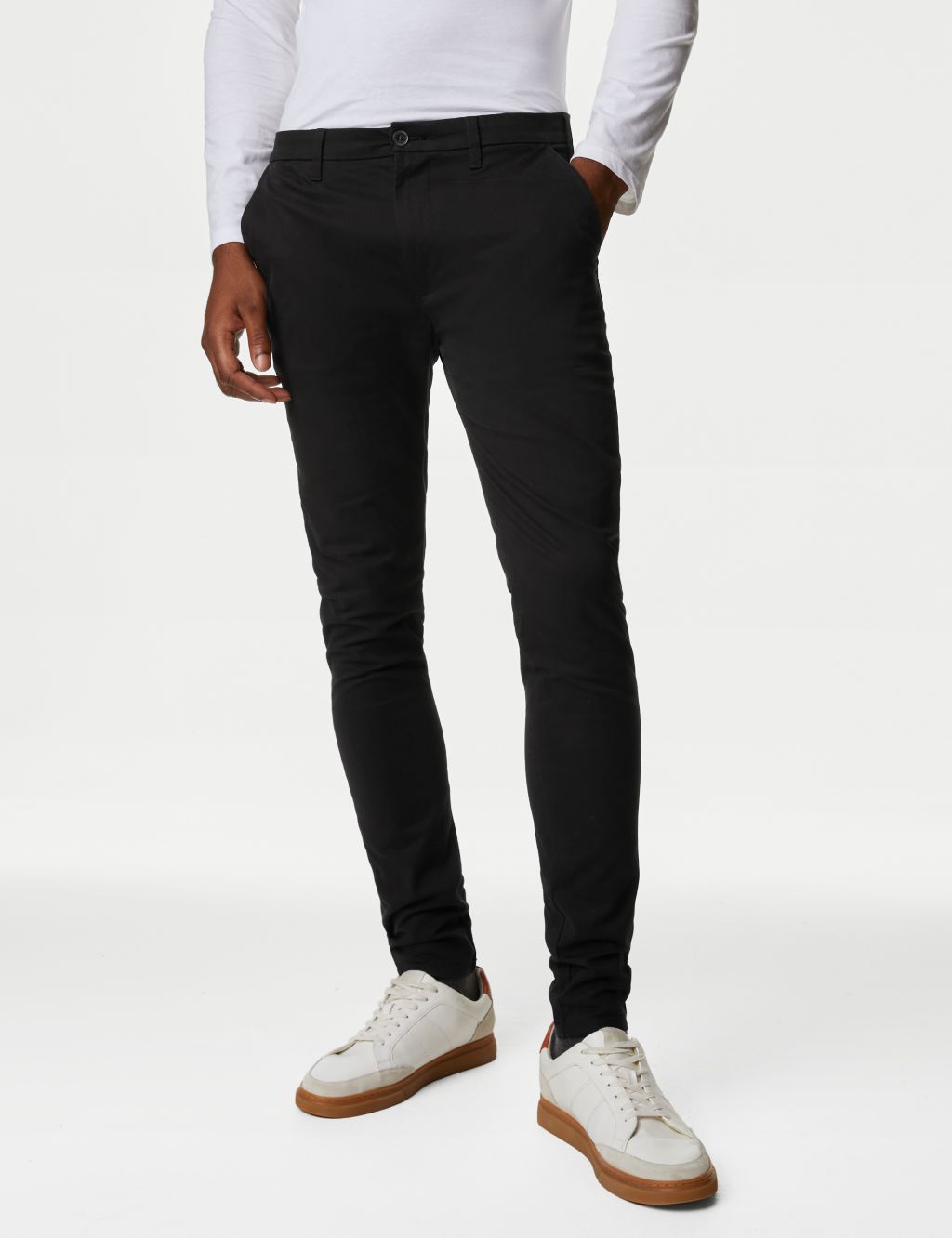 Skinny Fit Stretch Chinos image 1
