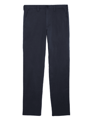 

M&S Collection Chinos slim fit de algodón ligerosMens - Navy, Navy