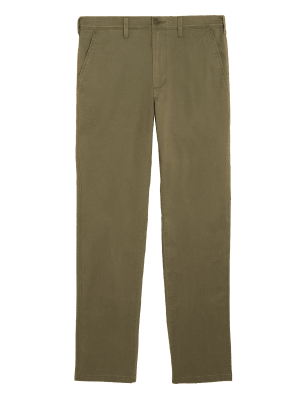 

Mens M&S Collection Slim Fit Cotton Rich Lightweight Chinos - Khaki, Khaki