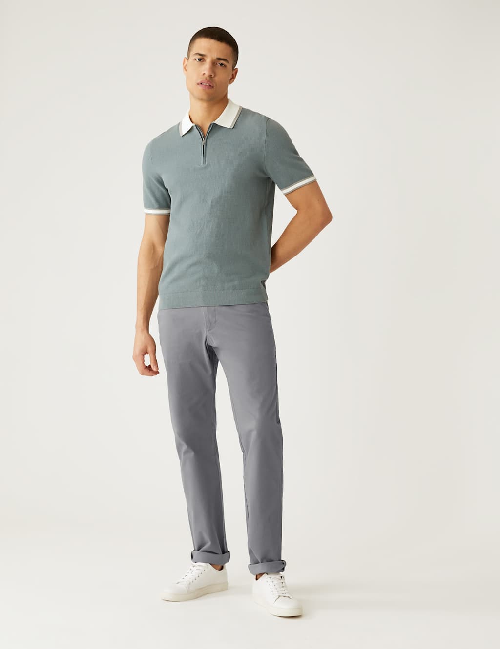 Regular Fit Stretch Chinos image 1
