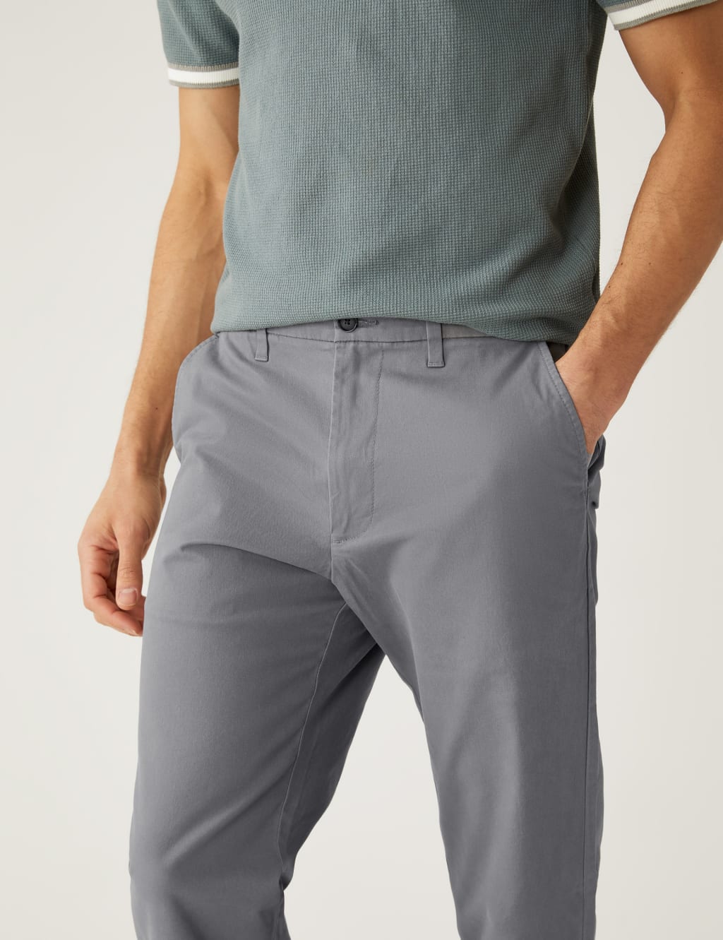 Regular Fit Stretch Chinos image 2