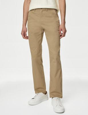 

Mens M&S Collection Regular Fit Stretch Chinos - Neutral Brown, Neutral Brown