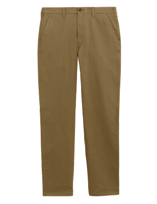 

M&S Collection Chino elástico regularMens - Neutral, Neutral