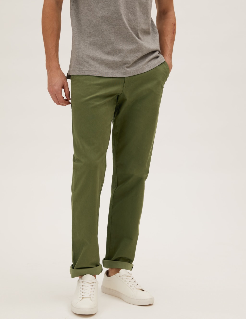 Regular Fit Stretch Chinos image 4