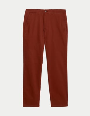 

Mens M&S Collection Regular Fit Stretch Chinos - Russet, Russet