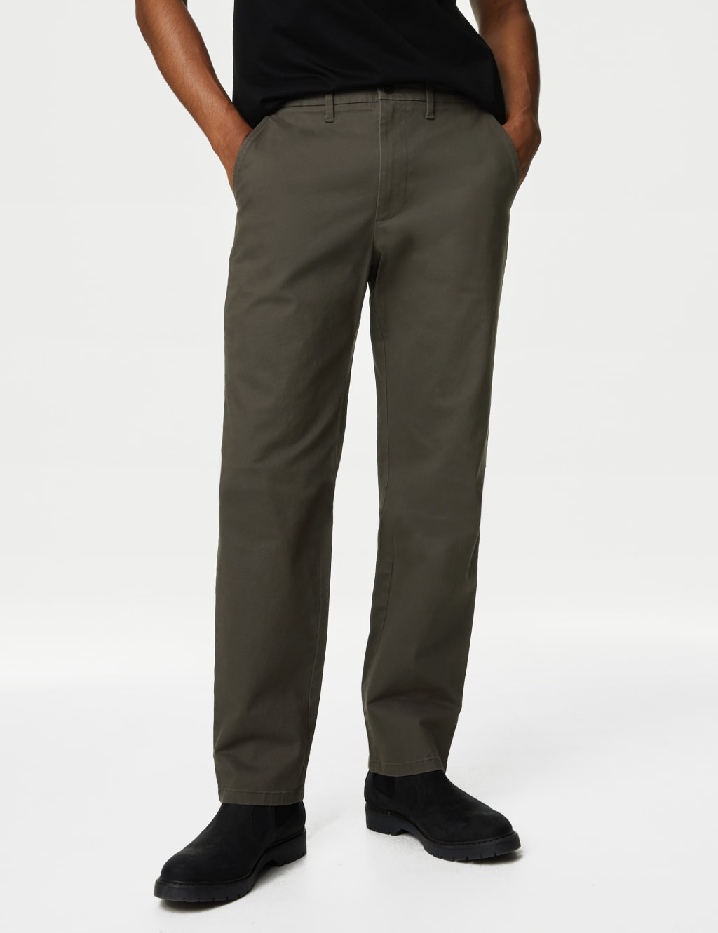 Regular Fit Stretch Chinos image 1