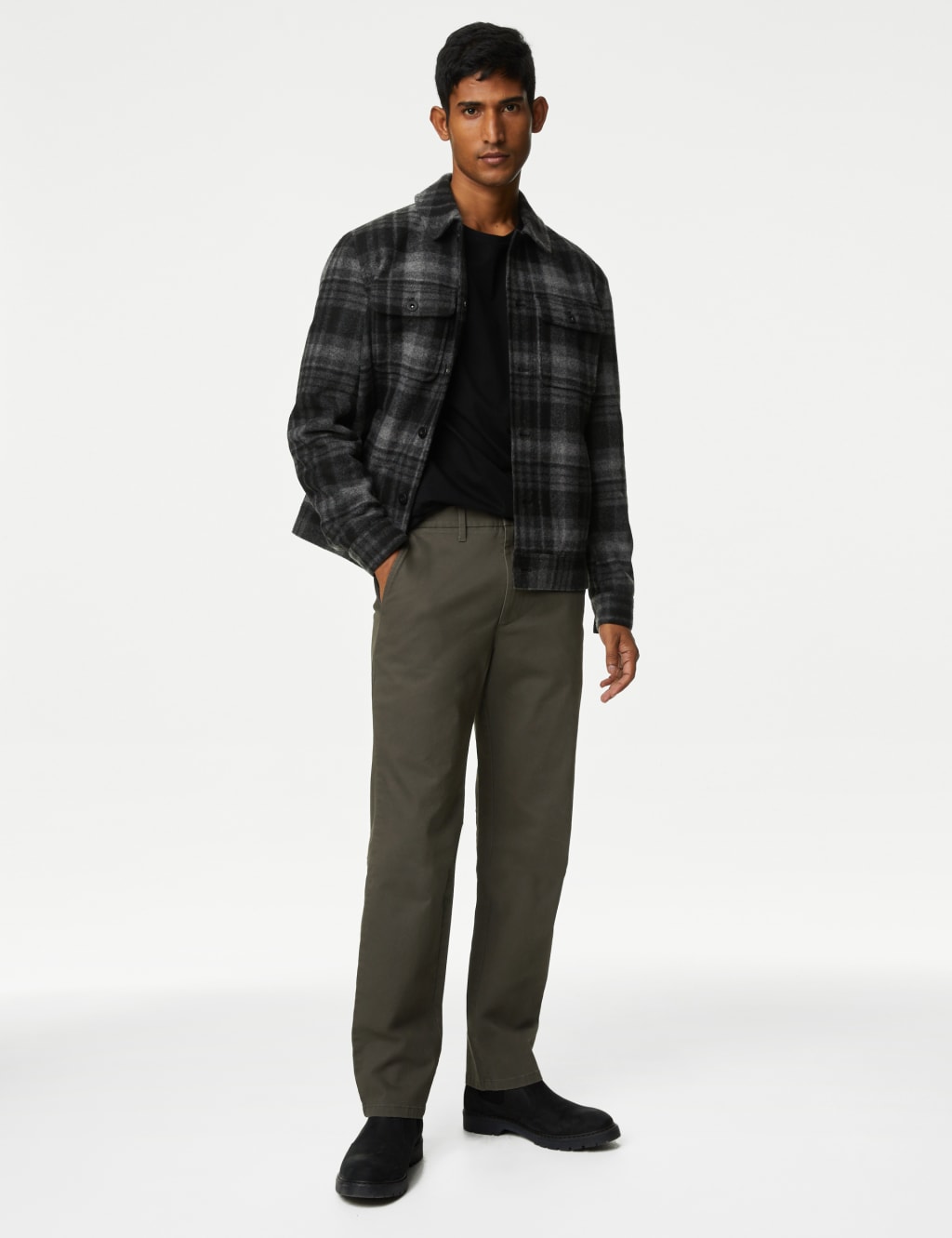 Regular Fit Stretch Chinos image 2