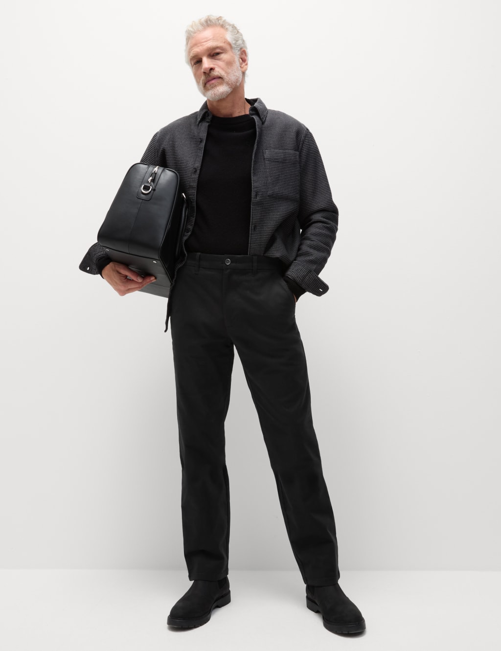 M and s casual trousers discount