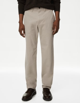 

Mens M&S Collection Regular Fit Stretch Chinos - Clay, Clay