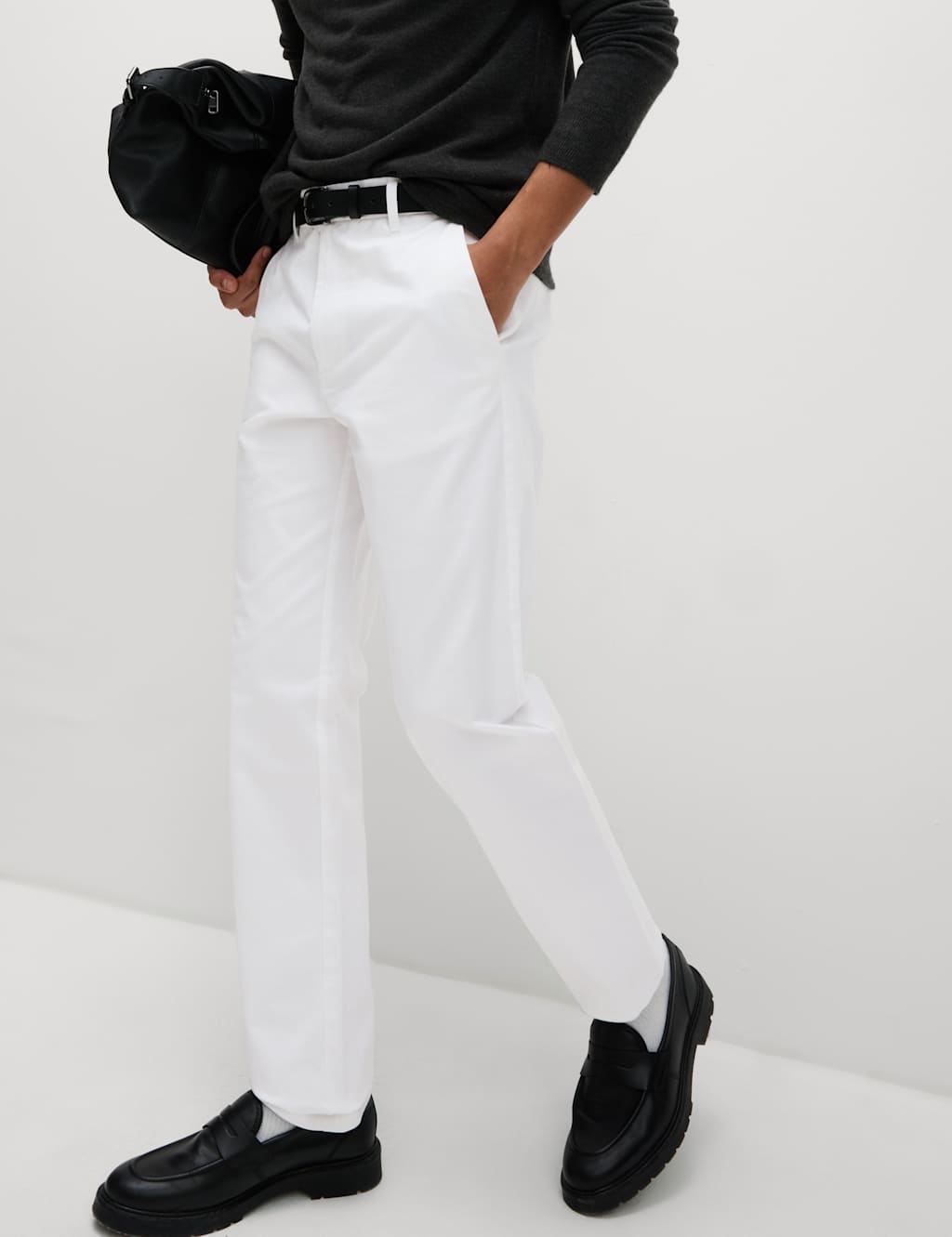 Mens white trousers discount
