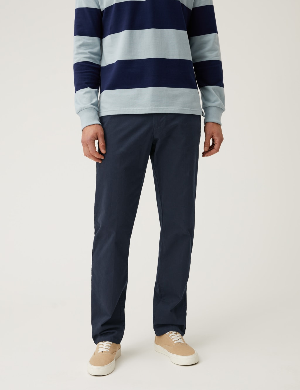 Shorter Length Regular Fit Stretch Chinos image 1