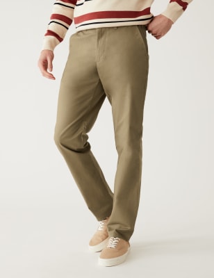 Regular Fit: stretch chinos - navy