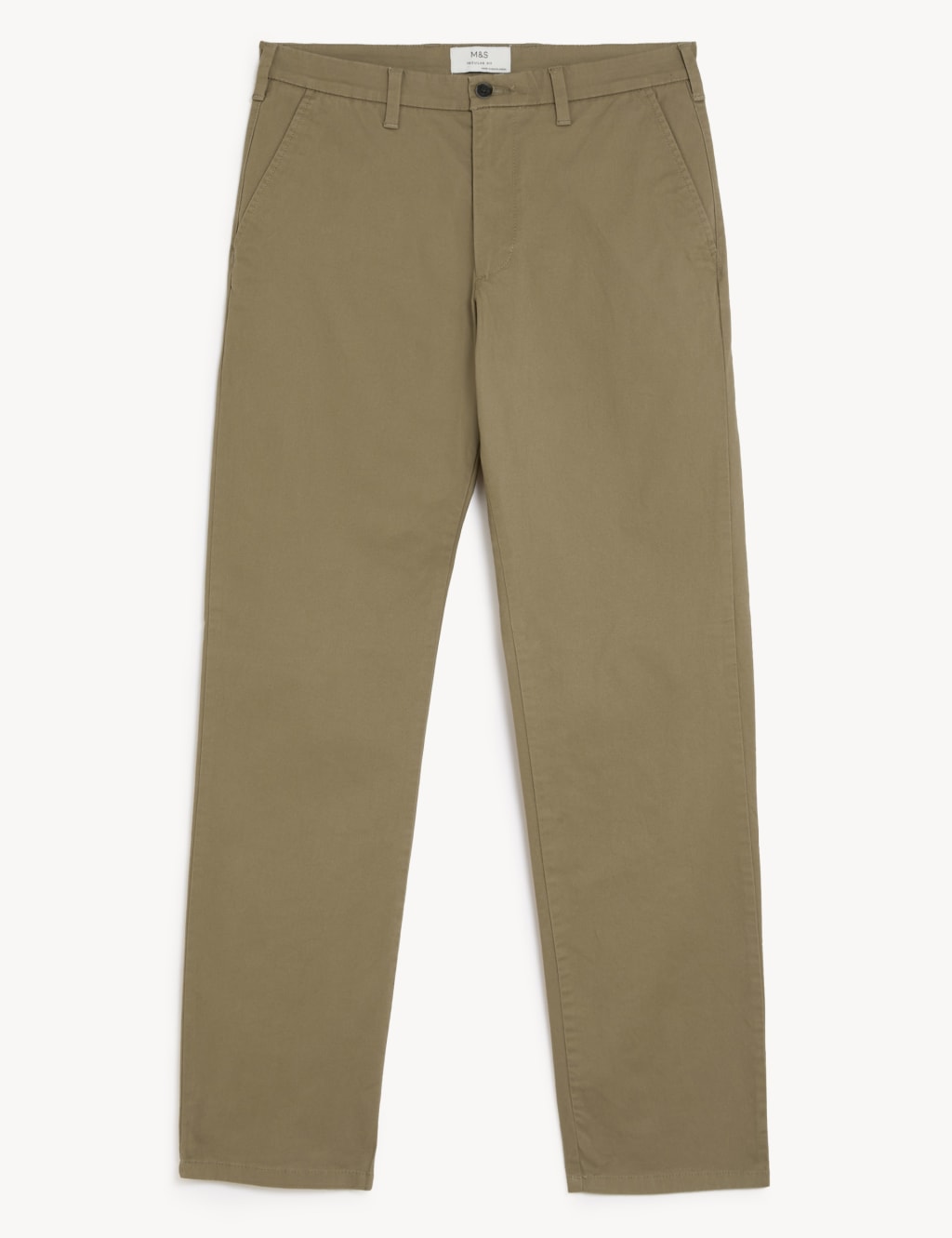 Shorter Length Regular Fit Stretch Chinos image 2