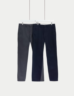 2pk Regular Fit Stretch Chinos