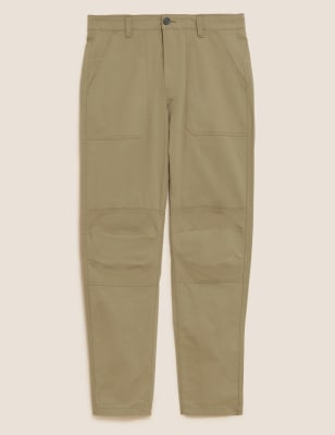 

Mens M&S Collection Straight Fit Lightweight Stretch Trousers - Stone, Stone