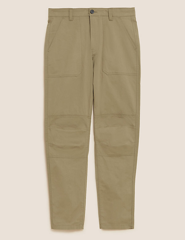 Straight Fit Lightweight Stretch Trousers 